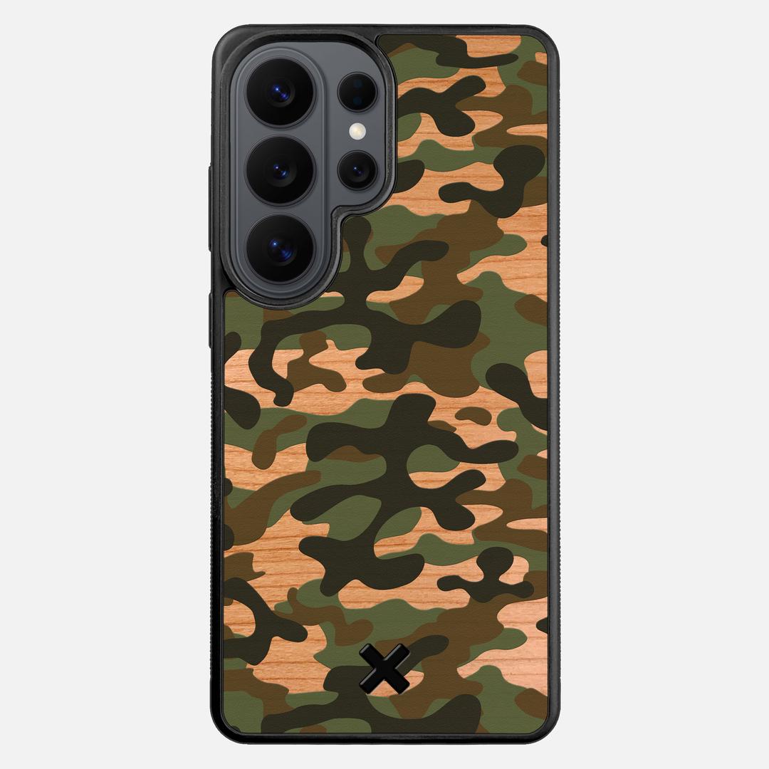 Trooper Case for the Samsung Galaxy S26 Ultra featuring a UV Printed and Cherry Wood backer with the Keyway X Mark#Phone Model_Galaxy S26 Ultra
