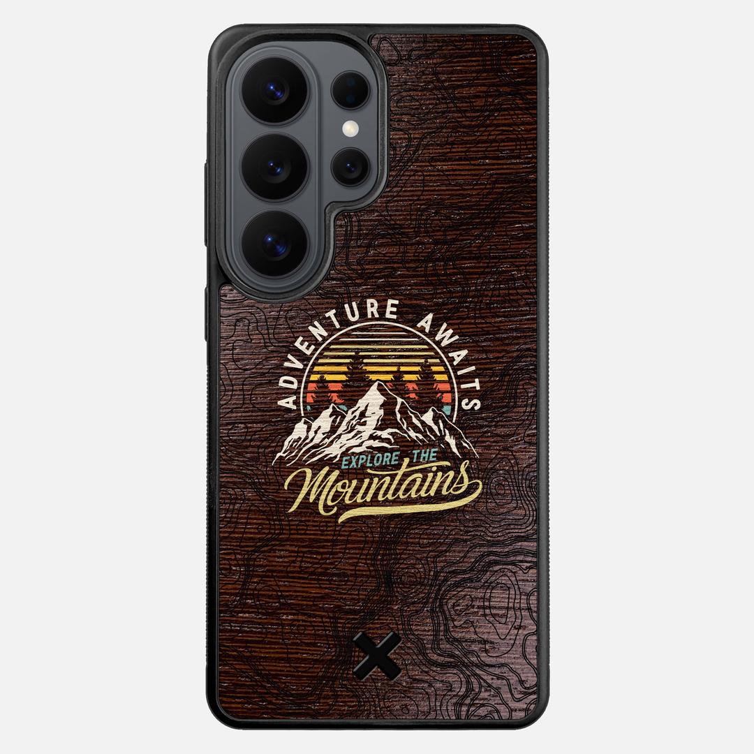 Wanderlust Case for the Samsung Galaxy S26 Ultra featuring a UV Printed Wenge Wood backer with the Keyway X Mark#Phone Model_Galaxy S26 Ultra