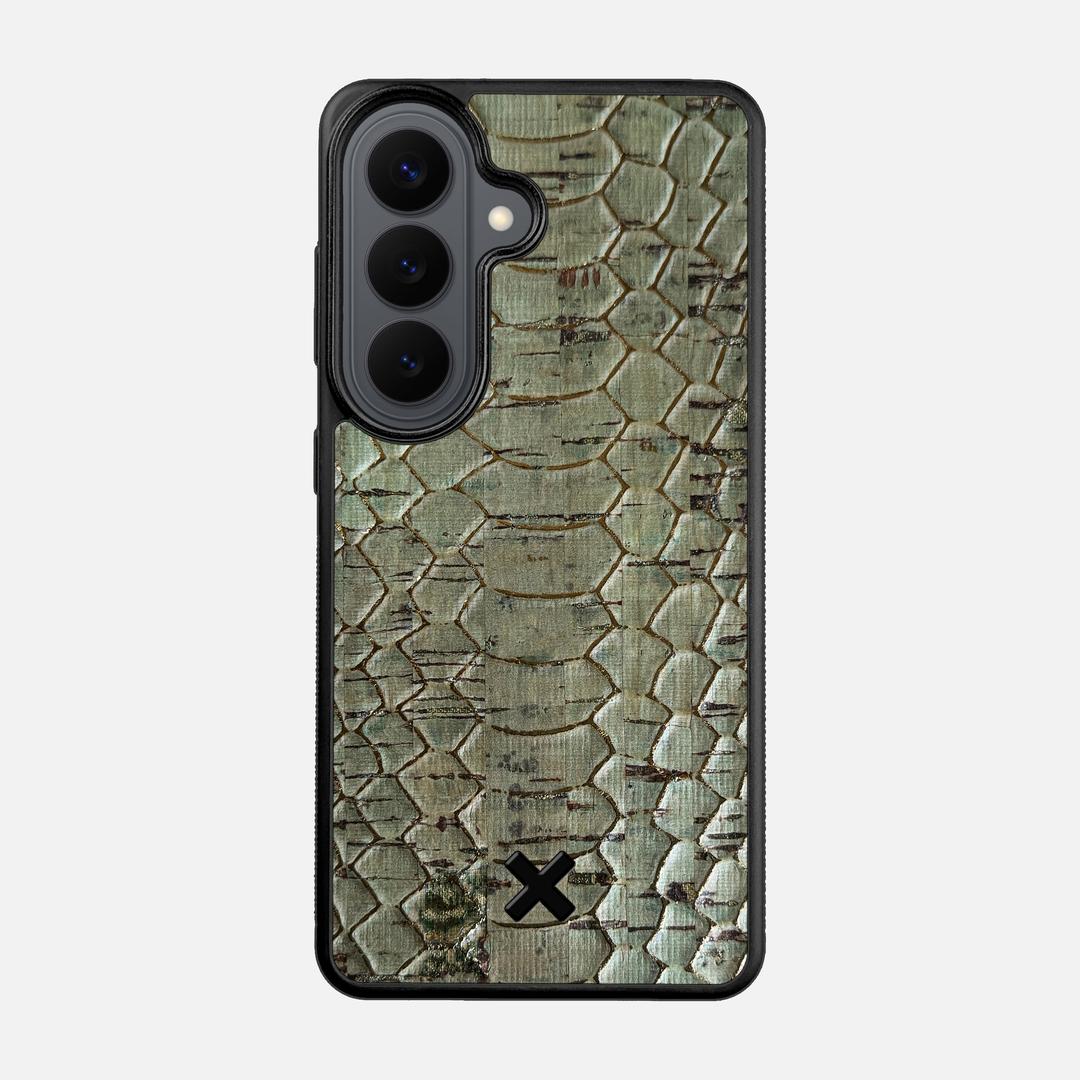Python Cork Case for the Samsung Galaxy S26 featuring a Genuine Cork backer with the Keyway X Mark#Phone Model_Galaxy S26