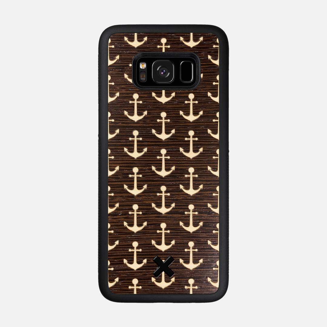 Anchor Case for the Samsung Galaxy S8 featuring a Maple and Wenge Wood backer with the Keyway X Mark#Phone Model_Galaxy S8
