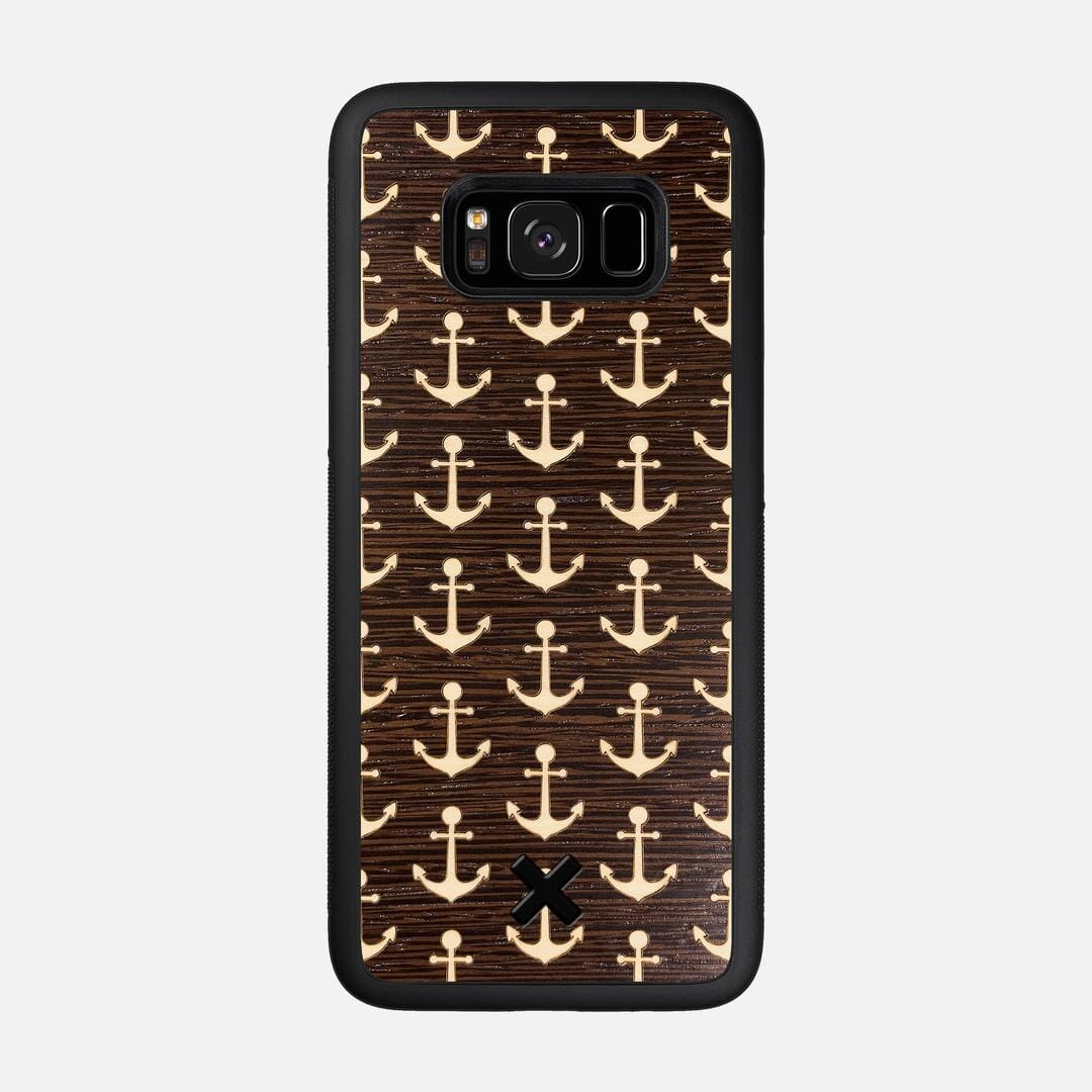 Anchor Case for the Samsung Galaxy S8 featuring a Maple and Wenge Wood backer with the Keyway X Mark#Phone Model_Galaxy S8