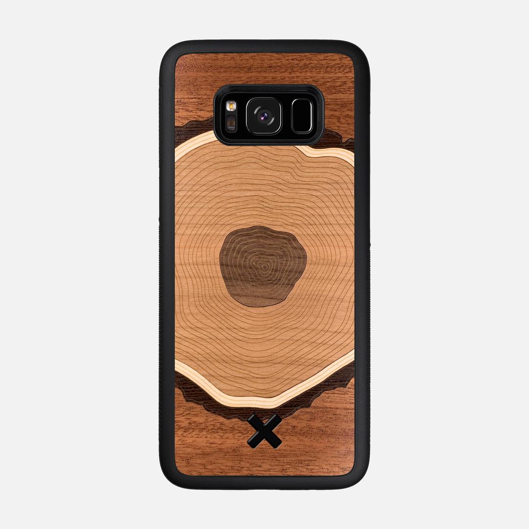 Arbor Case for the Samsung Galaxy S8 featuring a Sapele, Wenge, Maple, Cherry, and Walnut Wood backer with the Keyway X Mark#Phone Model_Galaxy S8