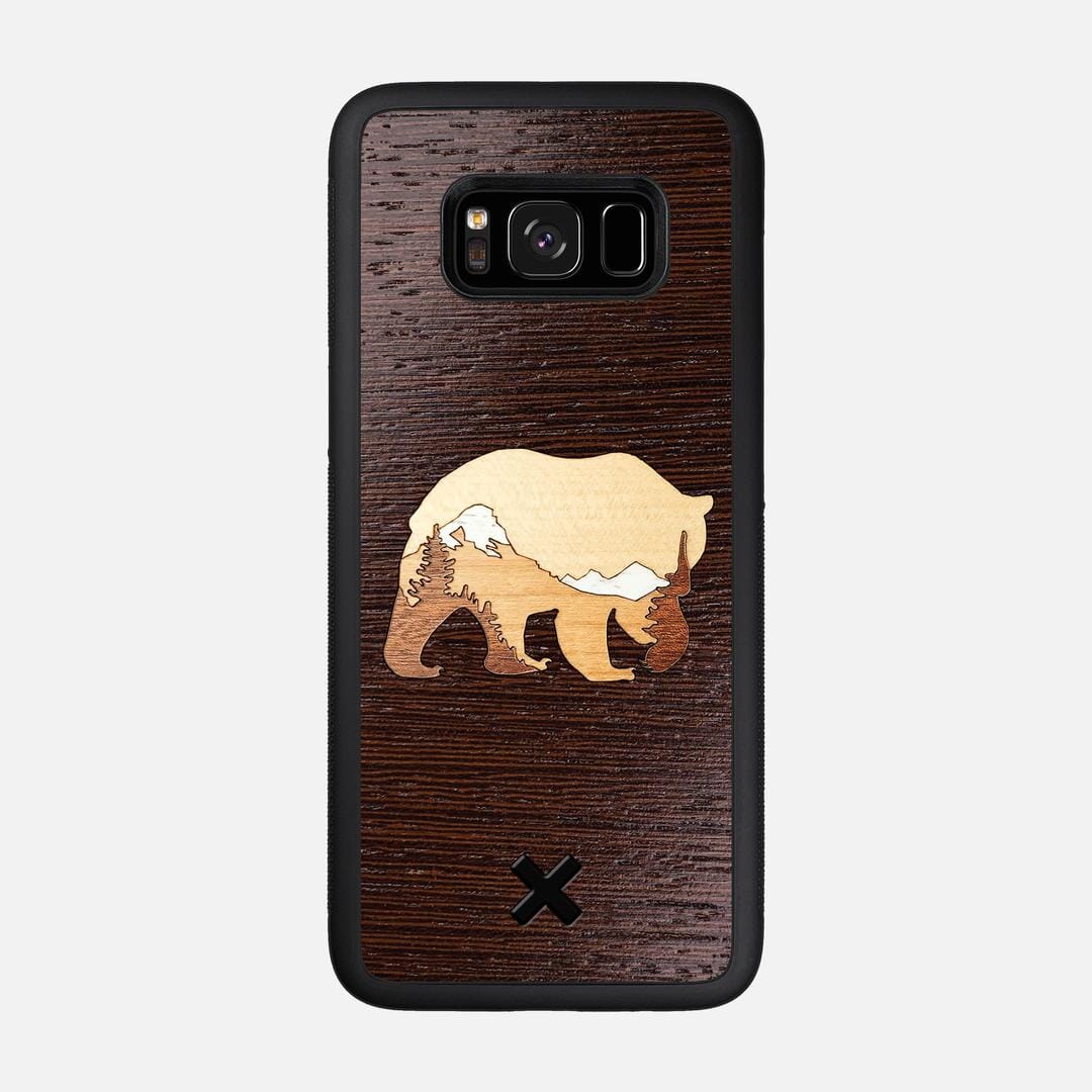 Bear Mountain Case for the Samsung Galaxy S8 featuring a Wenge, Maple, Cherry, and Sapele Wood backer with the Keyway X Mark#Phone Model_Galaxy S8
