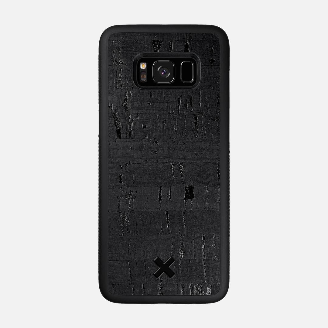 Black Cork Case for the Samsung Galaxy S8 featuring a Genuine Cork backer with the Keyway X Mark#Phone Model_Galaxy S8