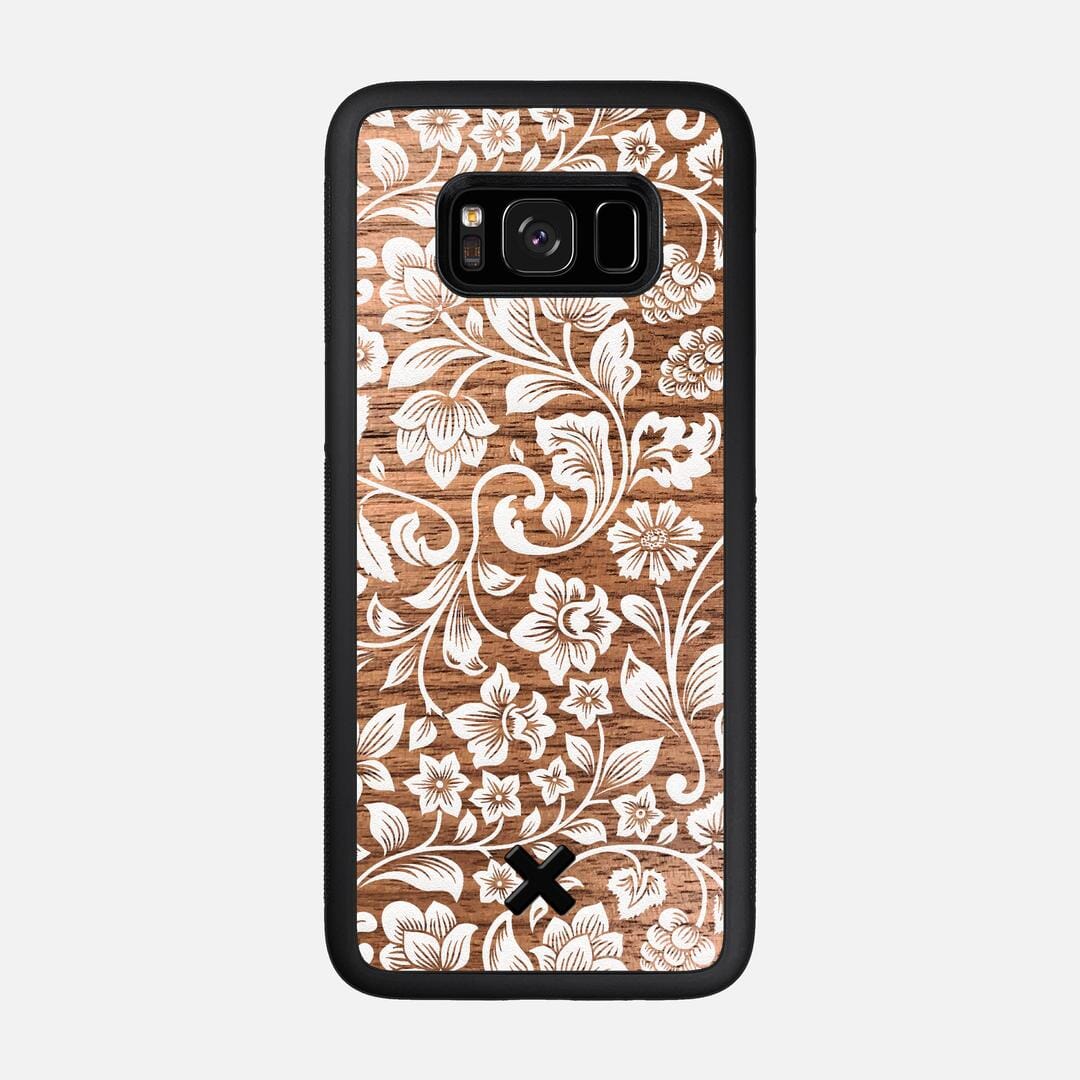 Blossom Case for the Samsung Galaxy S8 featuring a UV Printed Walnut Wood backer with the Keyway X Mark#Phone Model_Galaxy S8