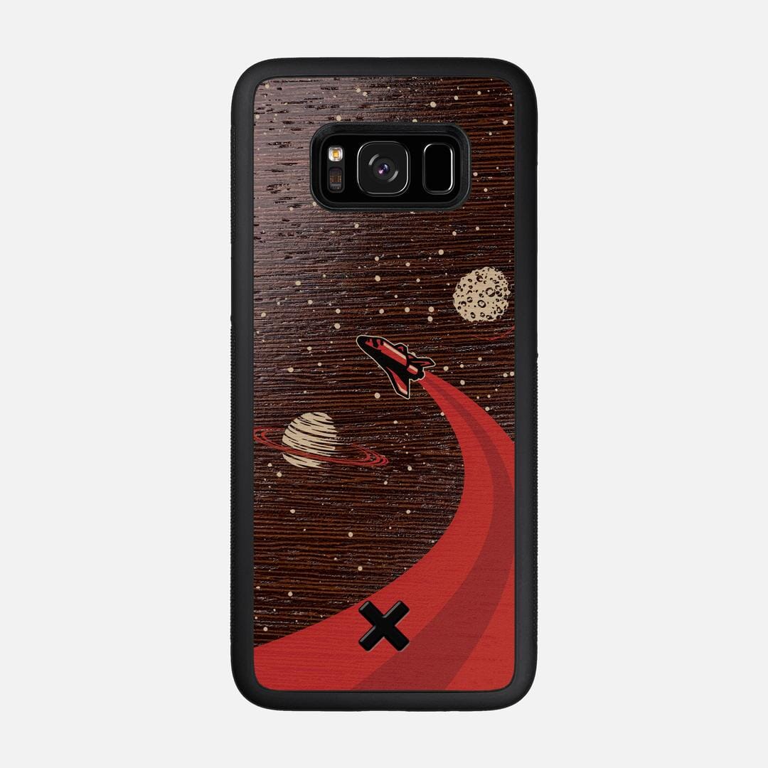 Booster Case for the Samsung Galaxy S8 featuring a UV Printed Wenge Wood backer with the Keyway X Mark#Phone Model_Galaxy S8