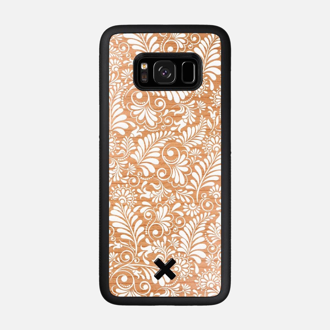 Botanica Case for the Samsung Galaxy S8 featuring a UV Printed Cherry Wood backer with the Keyway X Mark#Phone Model_Galaxy S8