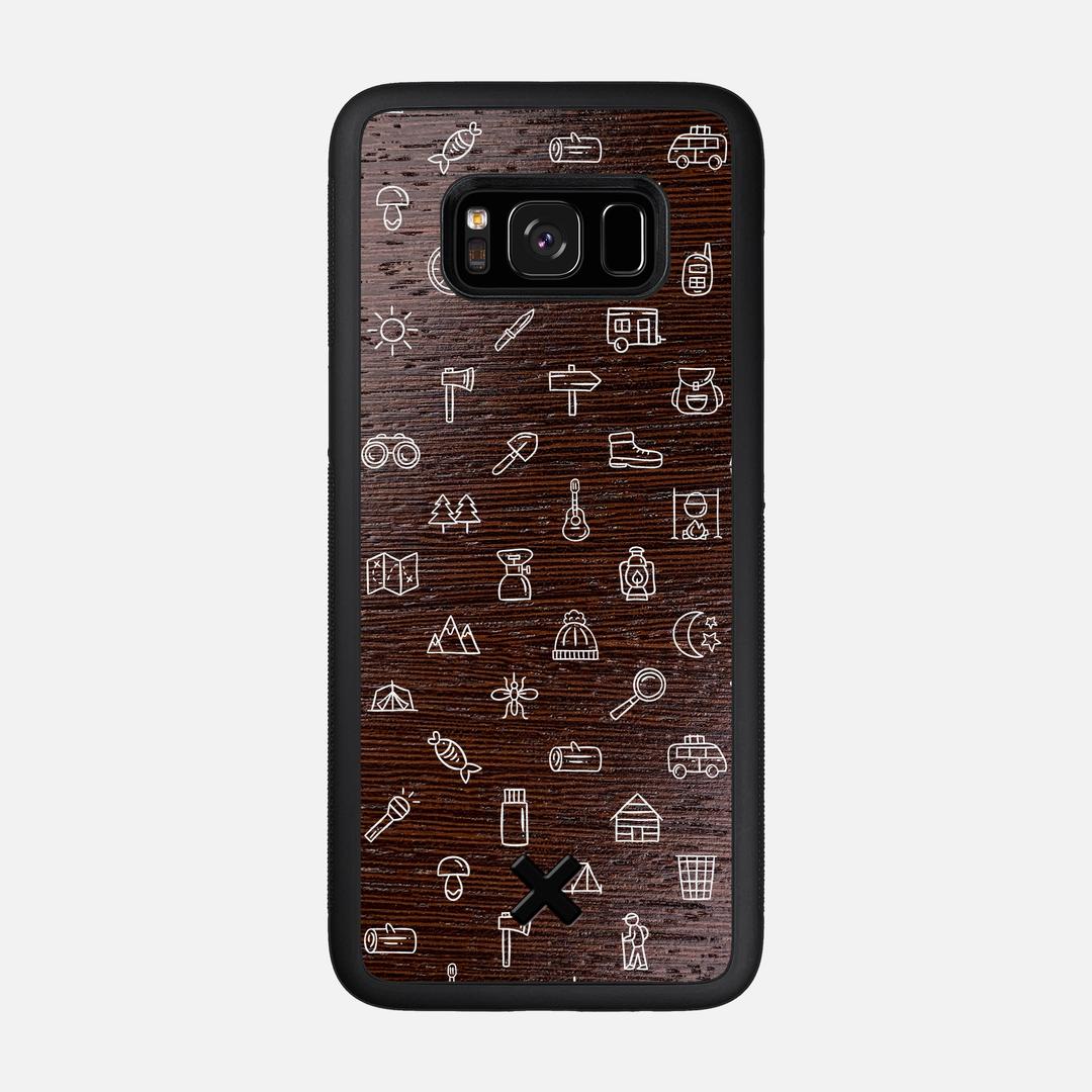 Gear Case for the Samsung Galaxy S8 featuring a UV Printed Wenge Wood backer with the Keyway X Mark#Phone Model_Galaxy S8
