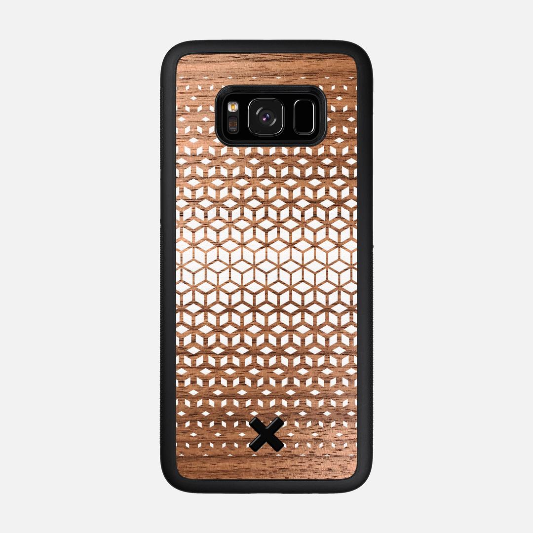 Geo Case for the Samsung Galaxy S8 featuring a UV Printed Walnut Wood backer with the Keyway X Mark#Phone Model_Galaxy S8