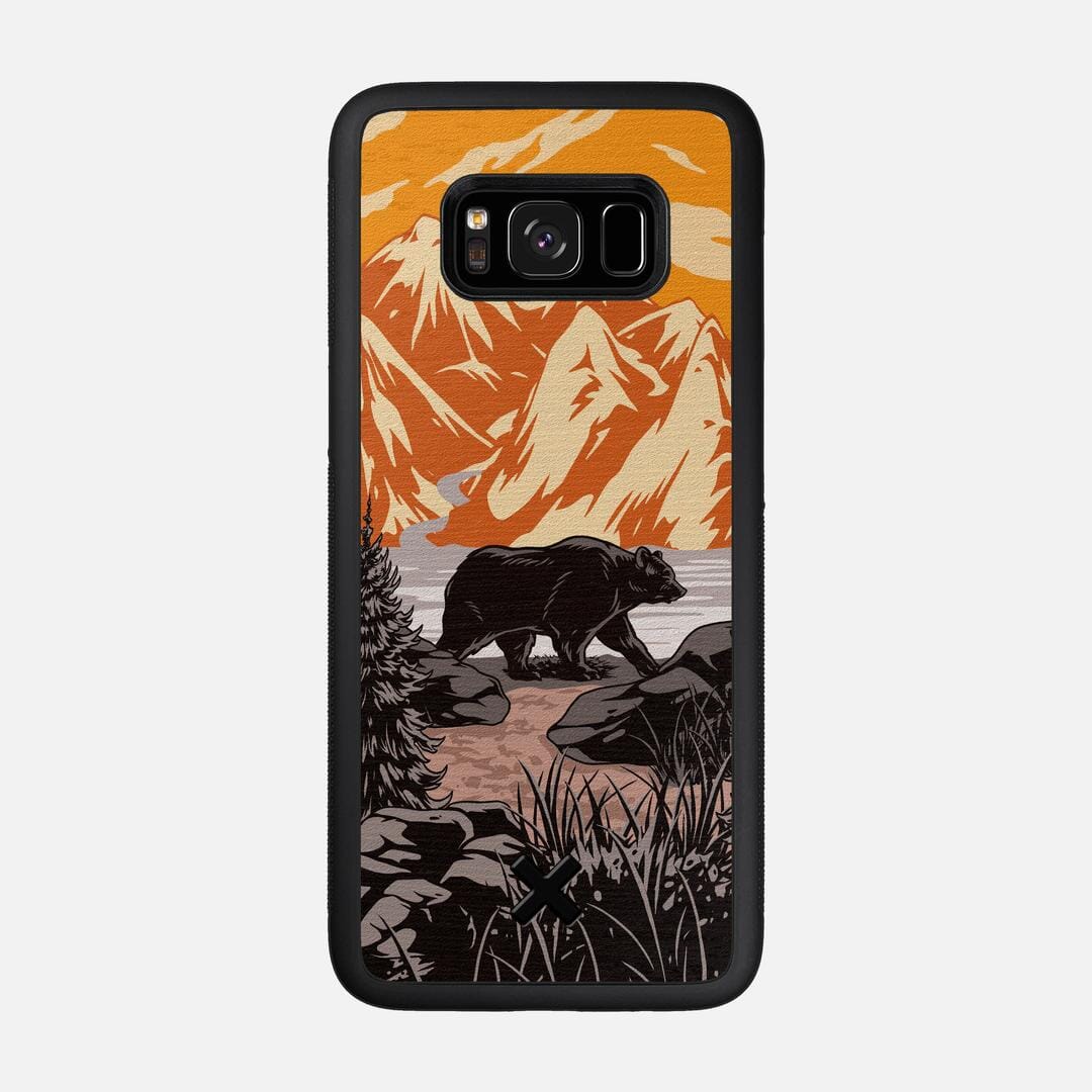 Kodiak Case for the Samsung Galaxy S8 featuring a UV Printed Wenge Wood backer with the Keyway X Mark#Phone Model_Galaxy S8