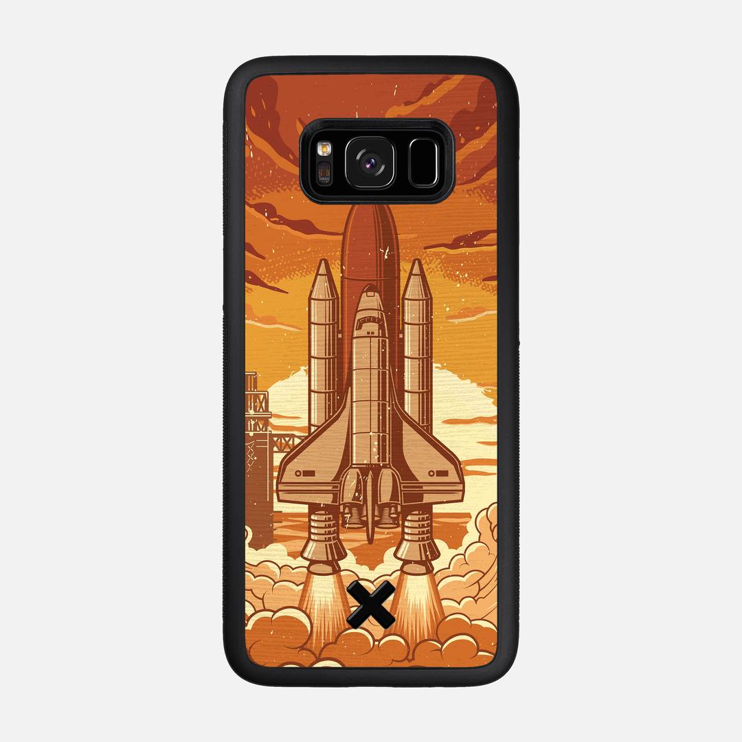 Launch Case for the Samsung Galaxy S8 featuring a UV Printed Wenge Wood backer with the Keyway X Mark#Phone Model_Galaxy S8