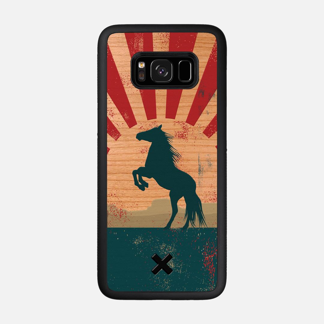 Mustang Case for the Samsung Galaxy S8 featuring a UV Printed Cherry Wood backer with the Keyway X Mark#Phone Model_Galaxy S8