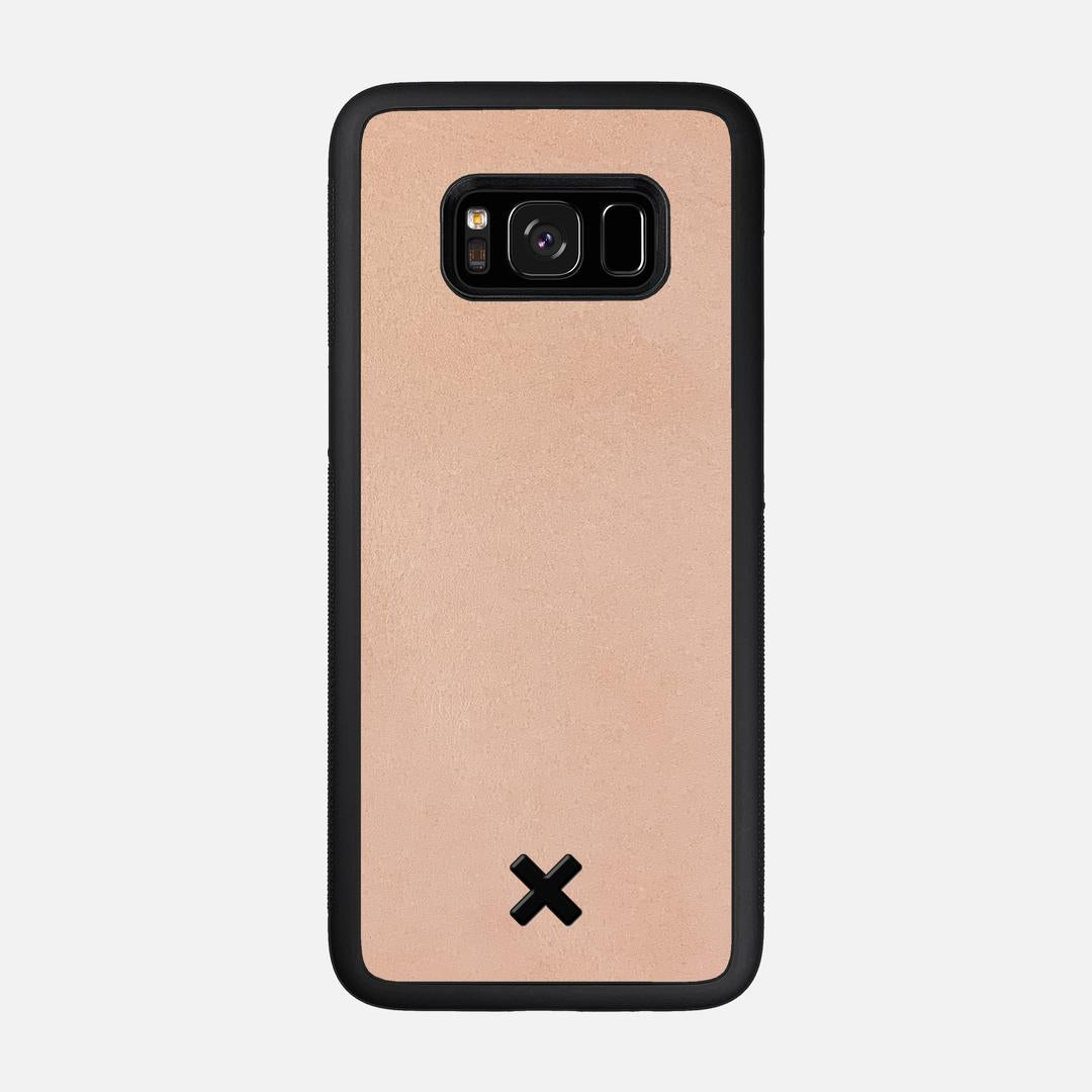 Natural Leather Case for the Samsung Galaxy S8 featuring a Genuine Leather backer with the Keyway X Mark#Phone Model_Galaxy S8