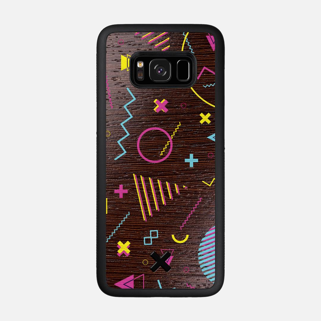 Neon Case for the Samsung Galaxy S8 featuring a UV Printed Wenge Wood backer with the Keyway X Mark#Phone Model_Galaxy S8