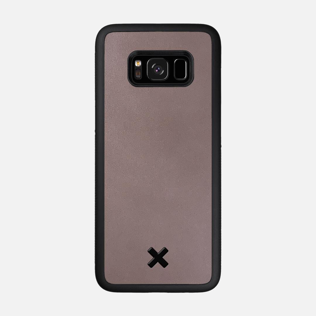 Slate Leather Case for the Samsung Galaxy S8 featuring a Genuine Leather backer with the Keyway X Mark#Phone Model_Galaxy S8