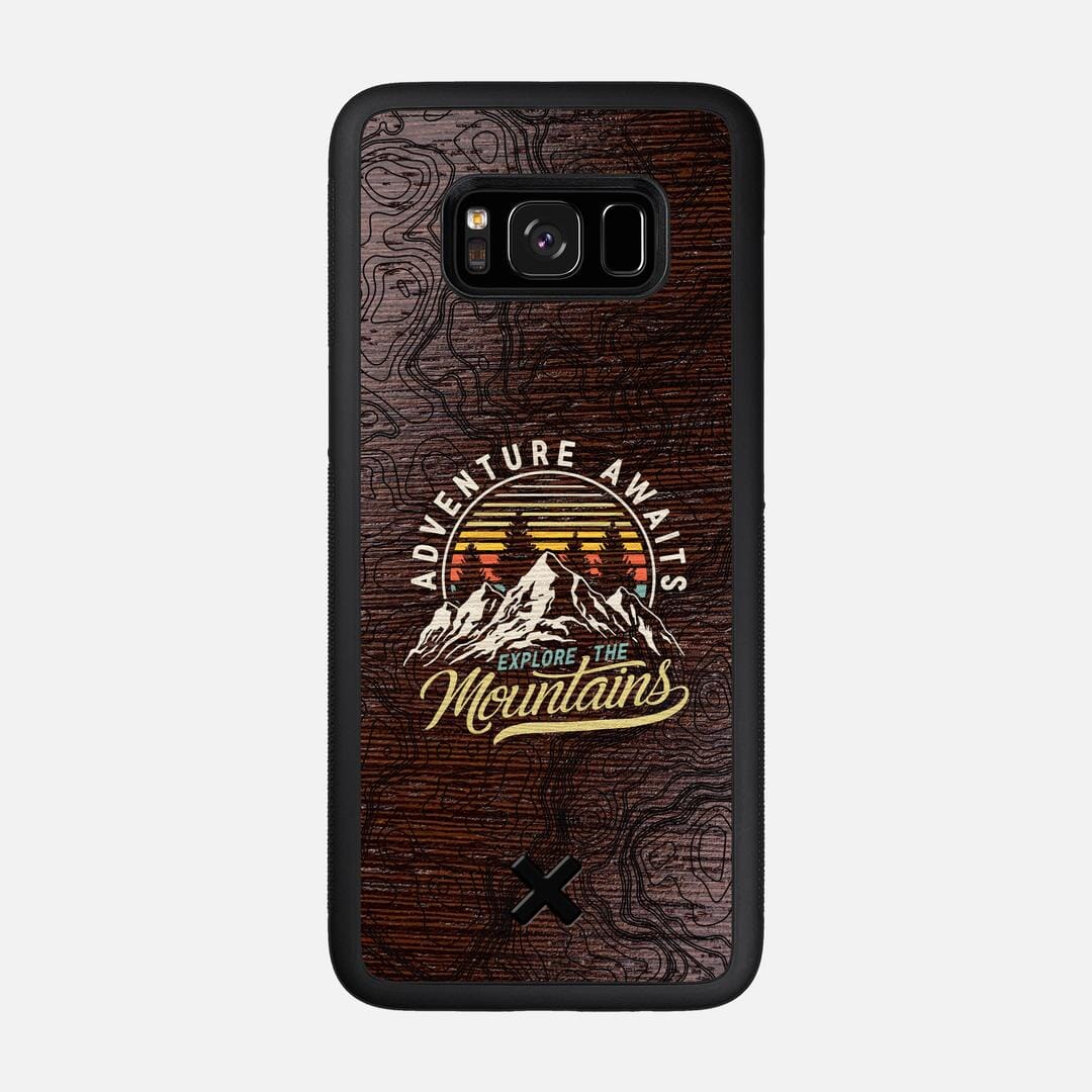 Wanderlust Case for the Samsung Galaxy S8 featuring a UV Printed Wenge Wood backer with the Keyway X Mark#Phone Model_Galaxy S8