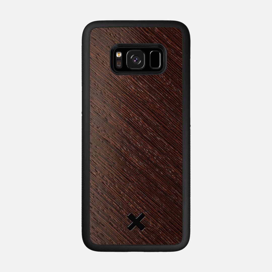 Wenge Pure Case for the Samsung Galaxy S8 featuring a Wenge Wood backer with the Keyway X Mark#Phone Model_Galaxy S8