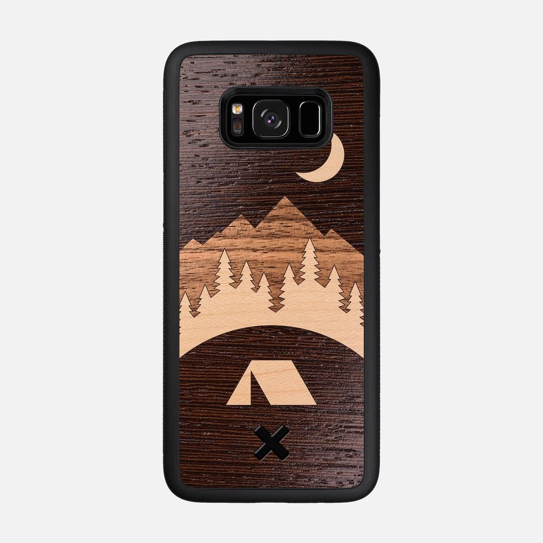 Woodland Case for the Samsung Galaxy S8 featuring a Wenge, Maple, and Walnut Wood backer with the Keyway X Mark#Phone Model_Galaxy S8