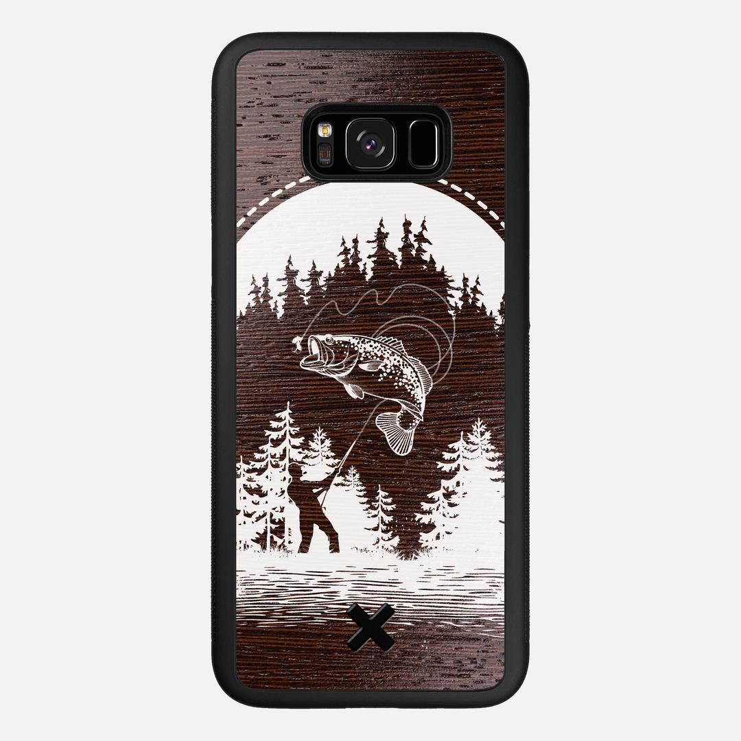 Angler Case for the Samsung Galaxy S8 Plus featuring a UV Print and Wenge Wood backer with the Keyway X Mark#Phone Model_Galaxy S8 Plus