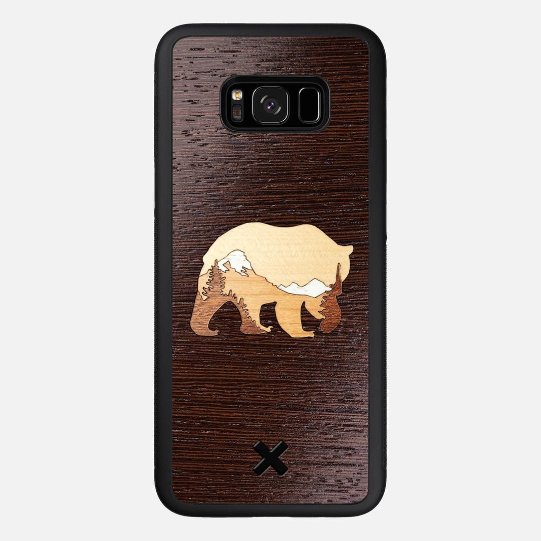 Bear Mountain Case for the Samsung Galaxy S8 Plus featuring a Wenge, Maple, Cherry, and Sapele Wood backer with the Keyway X Mark#Phone Model_Galaxy S8 Plus