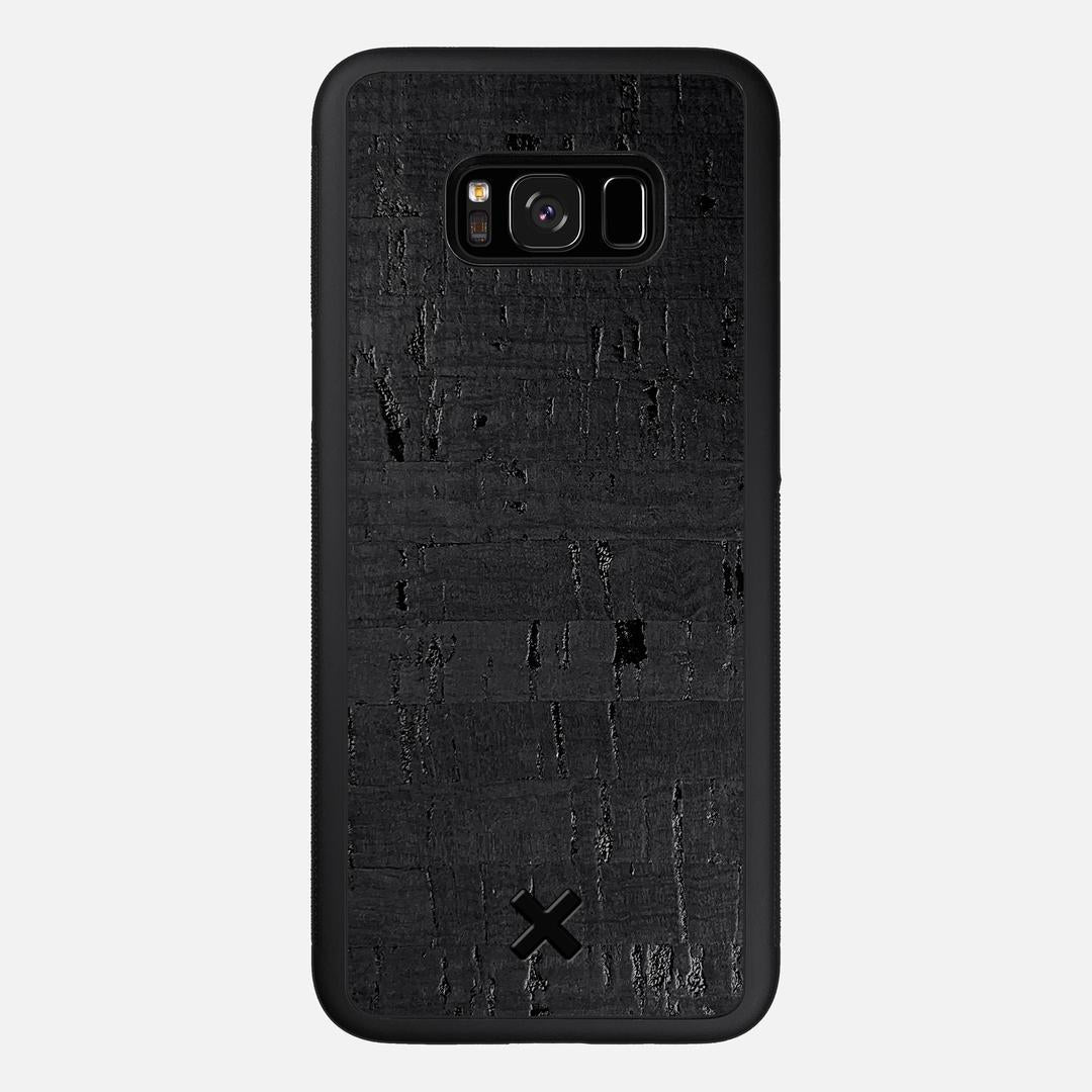 Black Cork Case for the Samsung Galaxy S8 Plus featuring a Genuine Cork backer with the Keyway X Mark#Phone Model_Galaxy S8 Plus