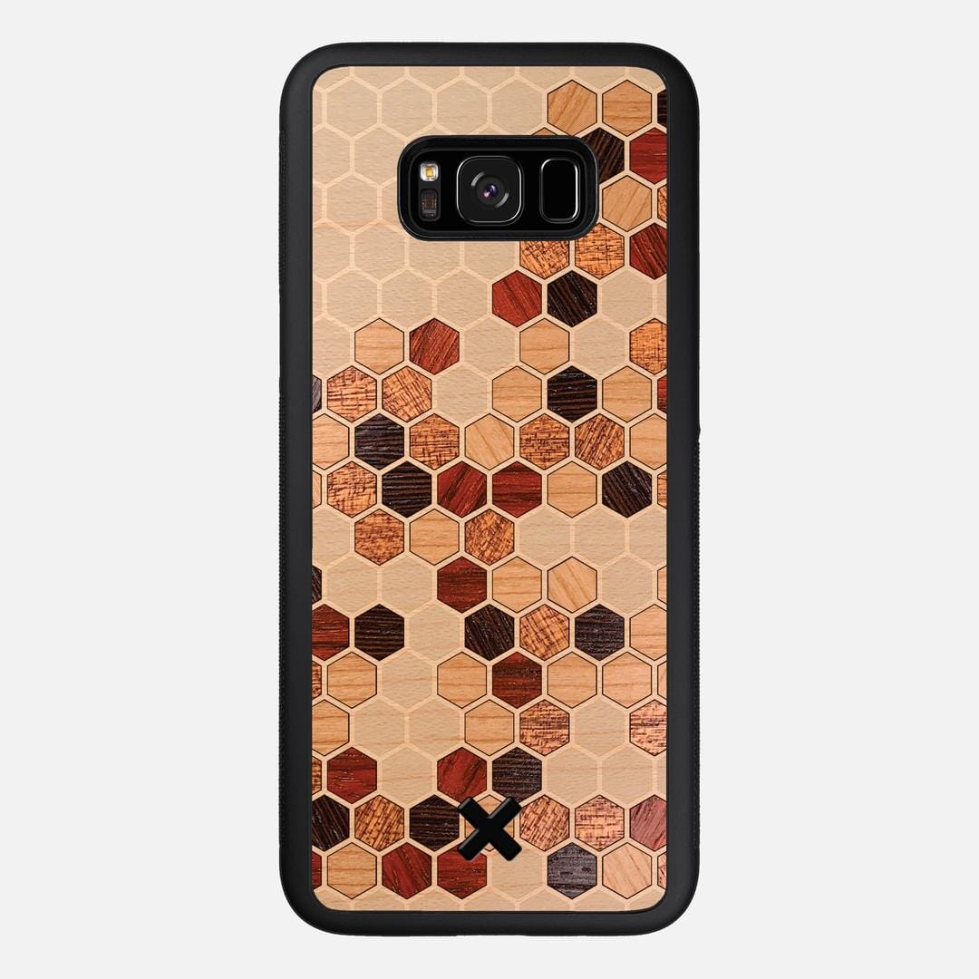 Cellular Case for the Samsung Galaxy S8 Plus featuring a Maple, Cherry, Sapele, Padauk, and Wenge Wood backer with the Keyway X Mark#Phone Model_Galaxy S8 Plus
