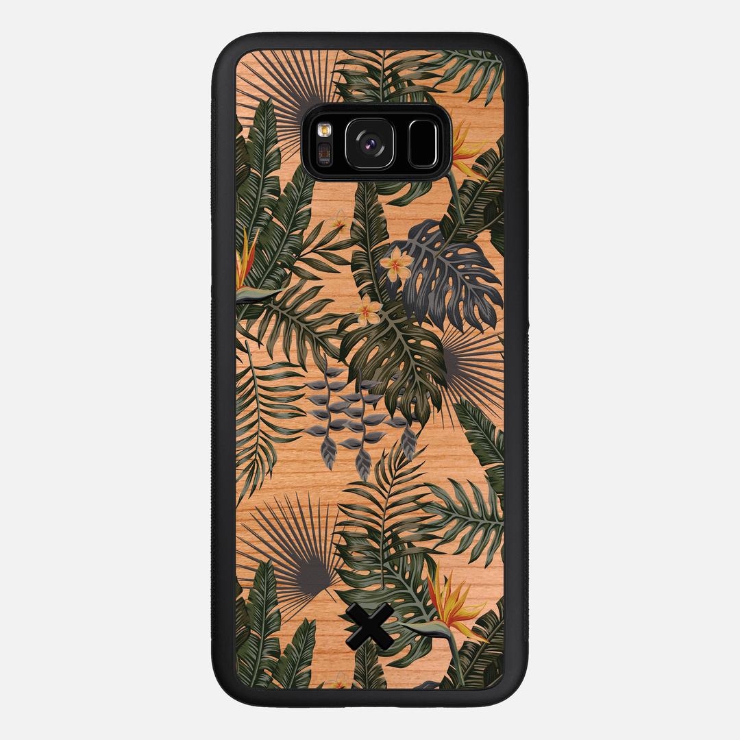 Flora Case for the Samsung Galaxy S8 Plus featuring a UV Printed Cherry Wood backer with the Keyway X Mark#Phone Model_Galaxy S8 Plus