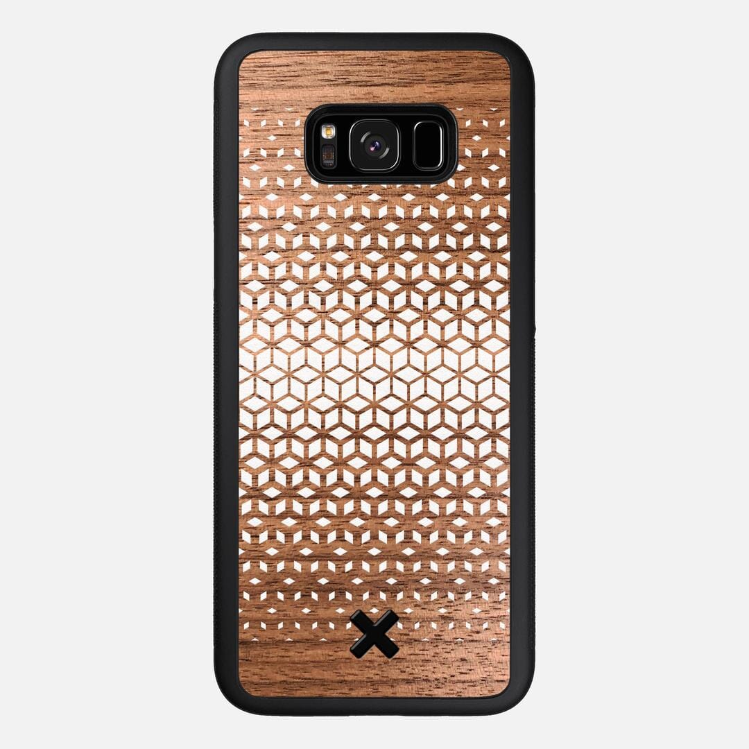 Geo Case for the Samsung Galaxy S8 Plus featuring a UV Printed Walnut Wood backer with the Keyway X Mark#Phone Model_Galaxy S8 Plus