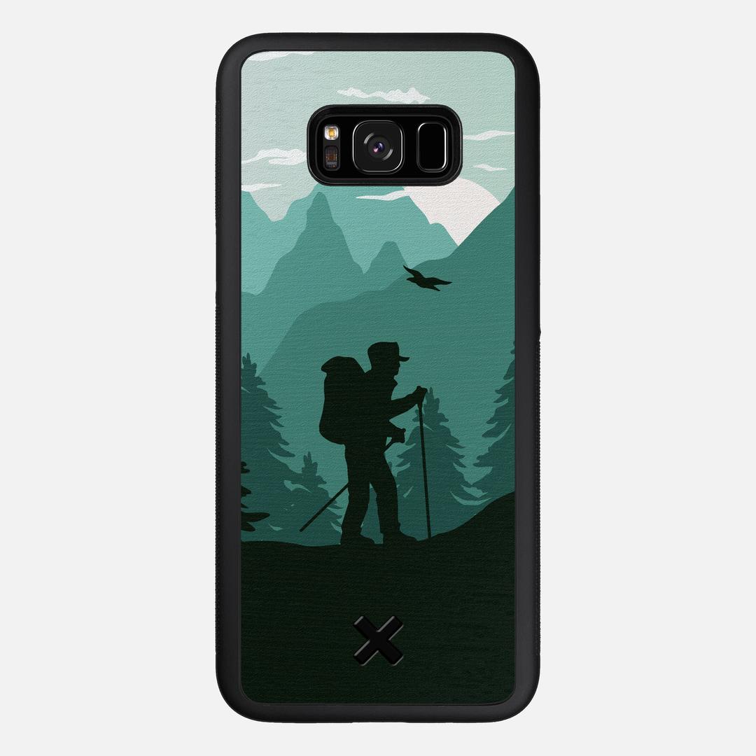 Hiker Case for the Samsung Galaxy S8 Plus featuring a UV Printed Wenge Wood backer with the Keyway X Mark#Phone Model_Galaxy S8 Plus