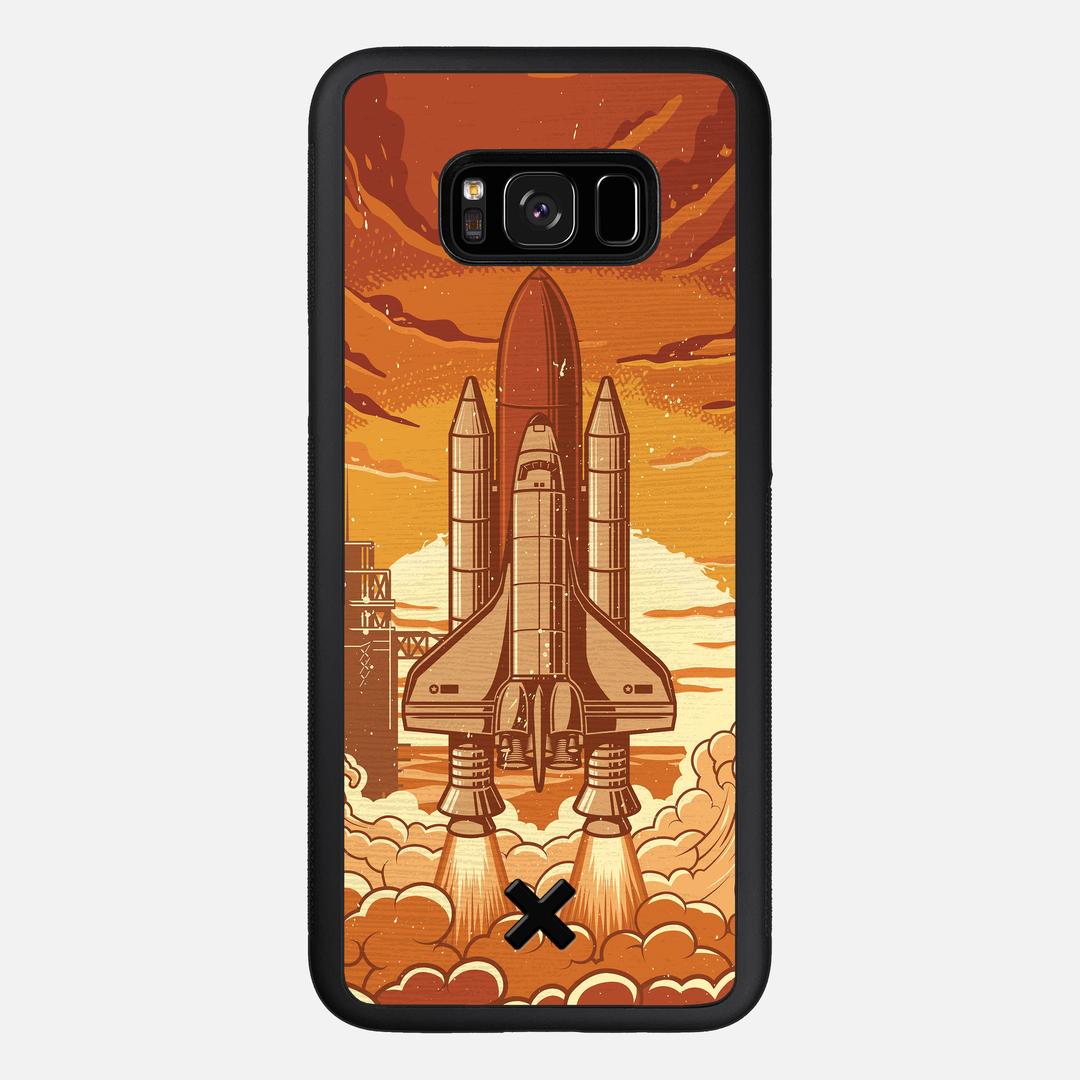 Launch Case for the Samsung Galaxy S8 Plus featuring a UV Printed Wenge Wood backer with the Keyway X Mark#Phone Model_Galaxy S8 Plus
