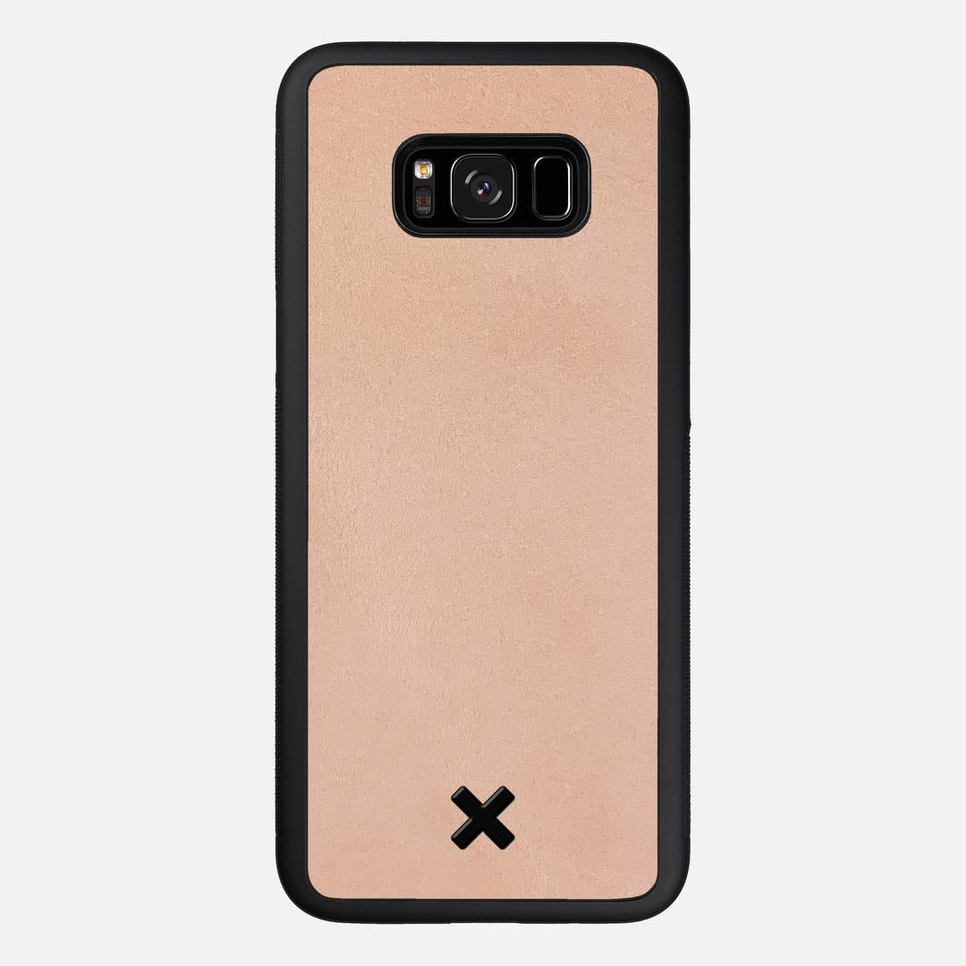Natural Leather Case for the Samsung Galaxy S8 Plus featuring a Genuine Leather backer with the Keyway X Mark#Phone Model_Galaxy S8 Plus