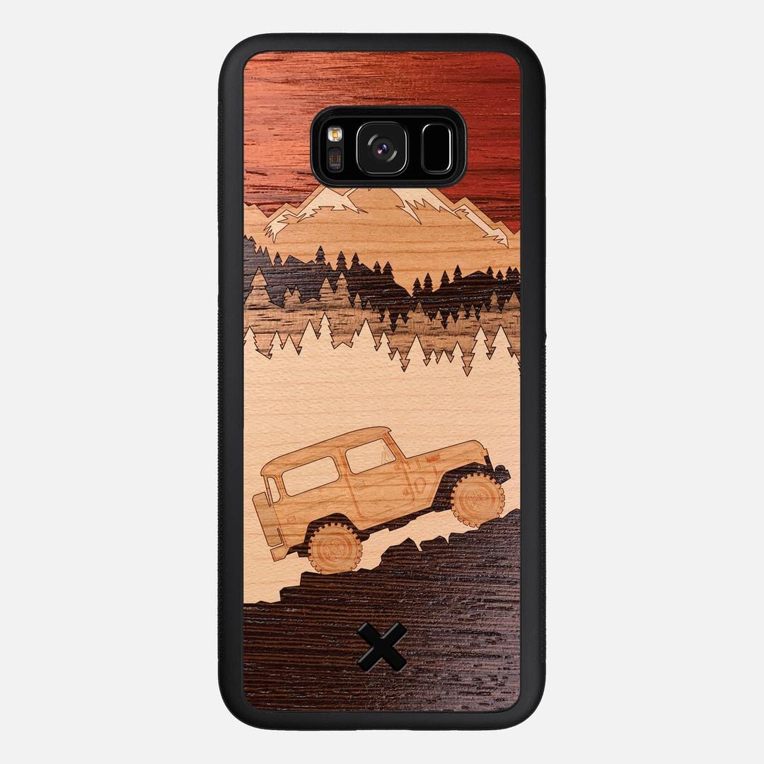 Off-Road Case for the Samsung Galaxy S8 Plus featuring a Padauk, Cherry, Maple, and Walnut Wood backer with the Keyway X Mark#Phone Model_Galaxy S8 Plus