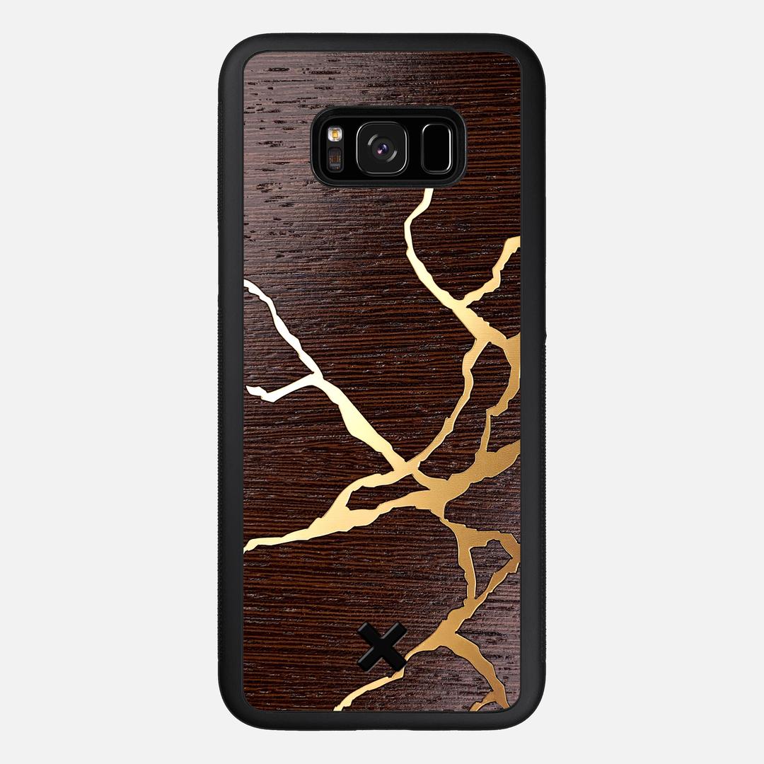 Restore Case for the Samsung Galaxy S8 Plus featuring a Gold and Wenge Wood backer with the Keyway X Mark#Phone Model_Galaxy S8 Plus