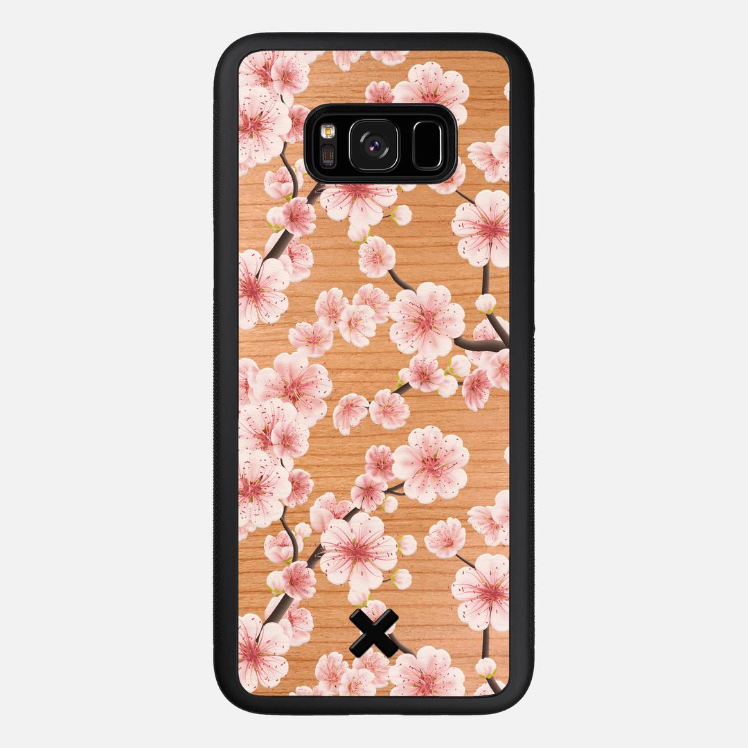 Sakura Case for the Samsung Galaxy S8 Plus featuring a UV Printed Cherry Wood backer with the Keyway X Mark#Phone Model_Galaxy S8 Plus