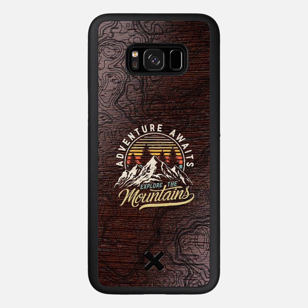 Wanderlust Case for the Samsung Galaxy S8 Plus featuring a UV Printed Wenge Wood backer with the Keyway X Mark#Phone Model_Galaxy S8 Plus