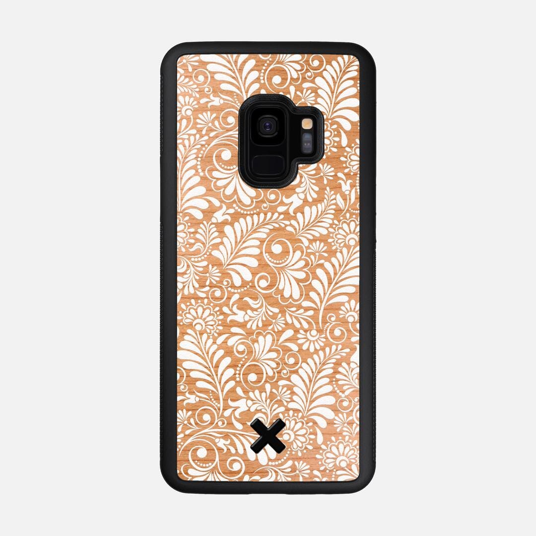 Botanica Case for the Samsung Galaxy S9 featuring a UV Printed Cherry Wood backer with the Keyway X Mark#Phone Model_Galaxy S9