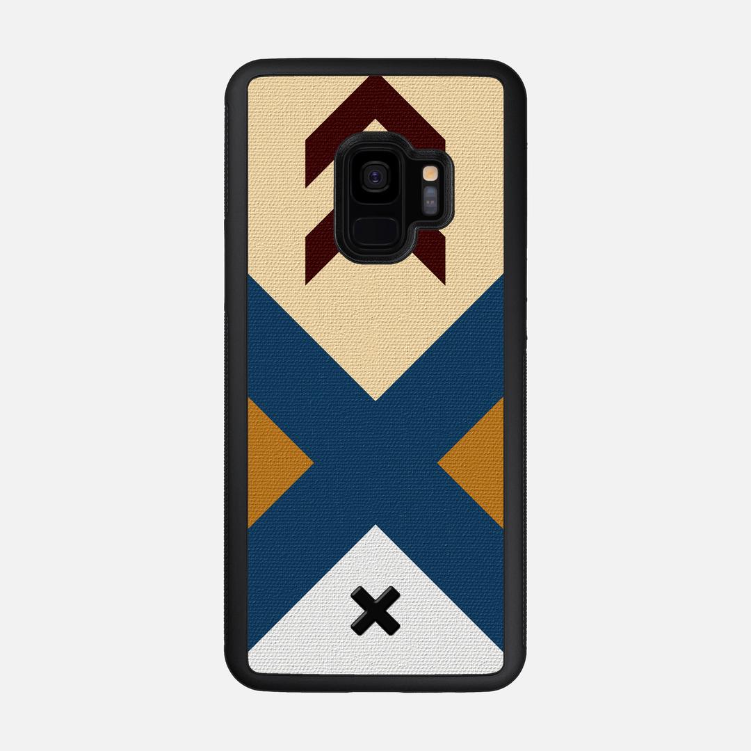 Camp Case for the Samsung Galaxy S9 featuring a UV Printed Cotton Canvas backer with the Keyway X Mark#Phone Model_Galaxy S9