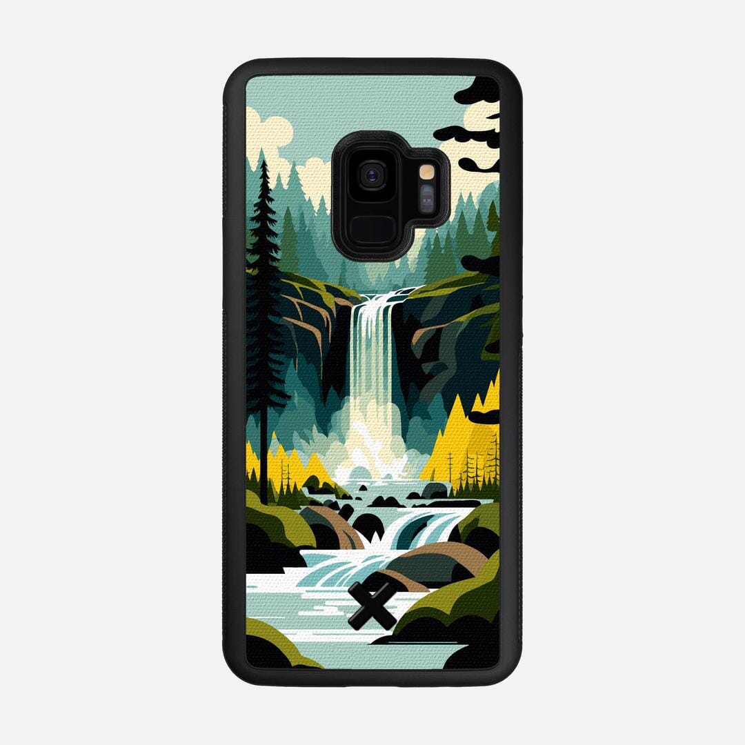 Cascade Case for the Samsung Galaxy S9 featuring a UV Printed Cotton Canvas backer with the Keyway X Mark#Phone Model_Galaxy S9