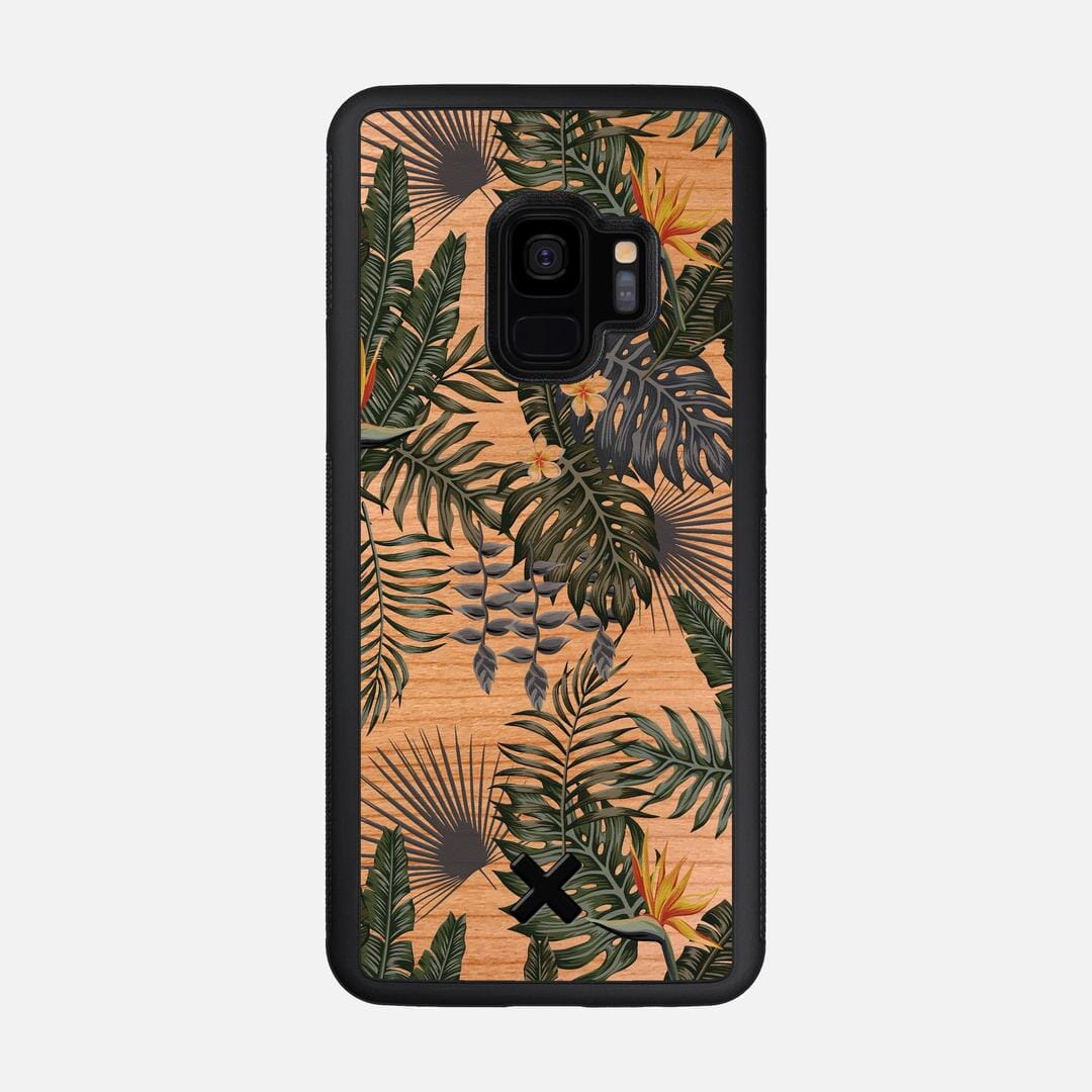 Flora Case for the Samsung Galaxy S9 featuring a UV Printed Cherry Wood backer with the Keyway X Mark#Phone Model_Galaxy S9