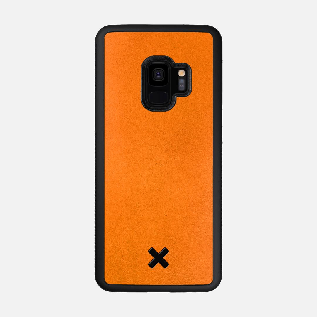 Honey Leather Case for the Samsung Galaxy S9 featuring a Genuine Leather backer with the Keyway X Mark#Phone Model_Galaxy S9