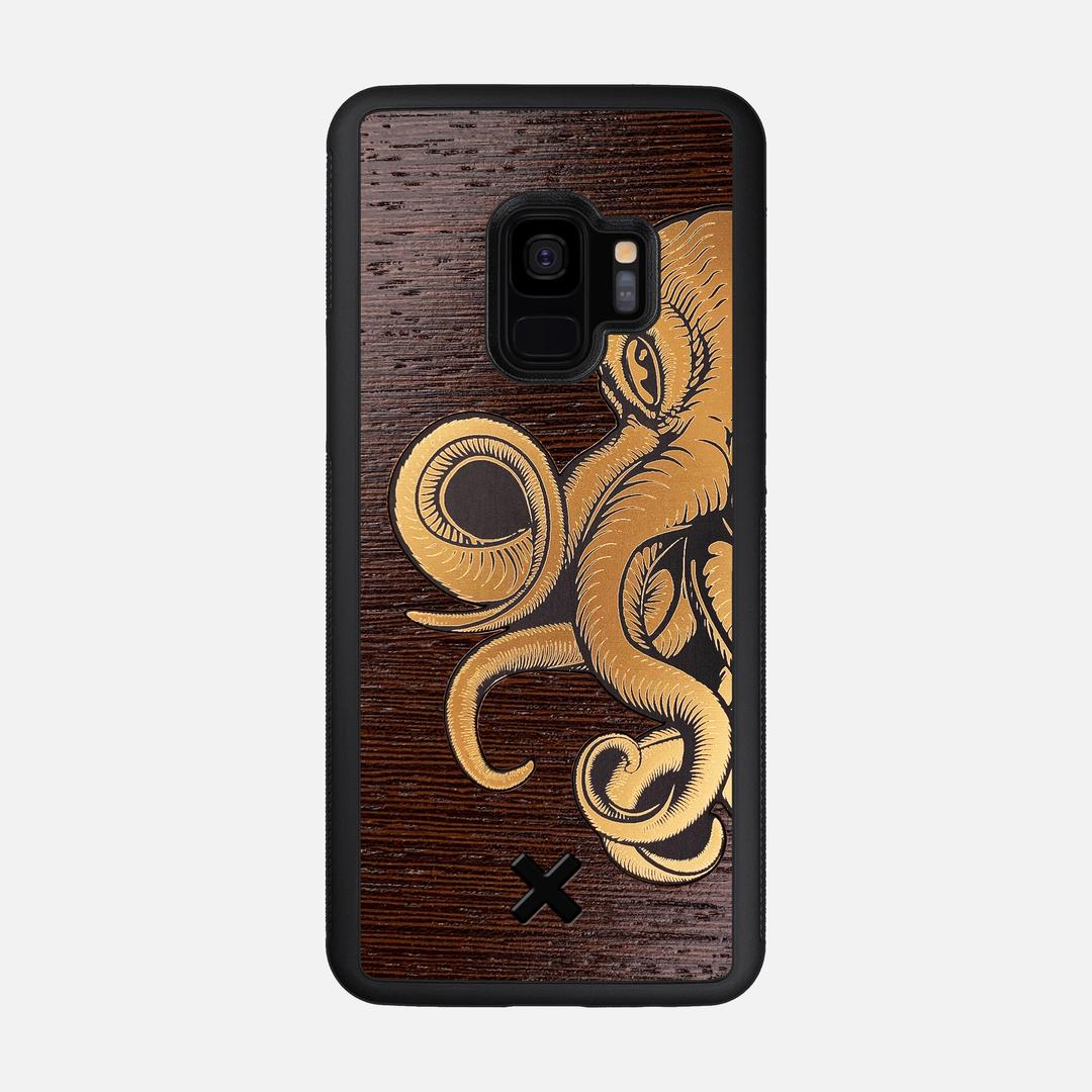 Kraken 2 Case for the Samsung Galaxy S9 featuring an Engraved Gold and Wenge Wood backer with the Keyway X Mark#Phone Model_Galaxy S9