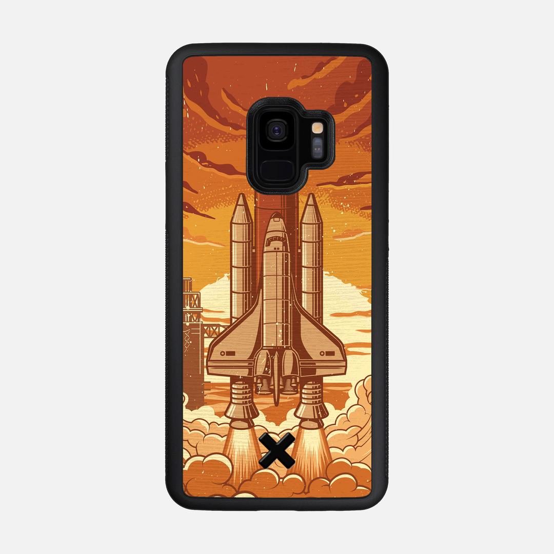 Launch Case for the Samsung Galaxy S9 featuring a UV Printed Wenge Wood backer with the Keyway X Mark#Phone Model_Galaxy S9