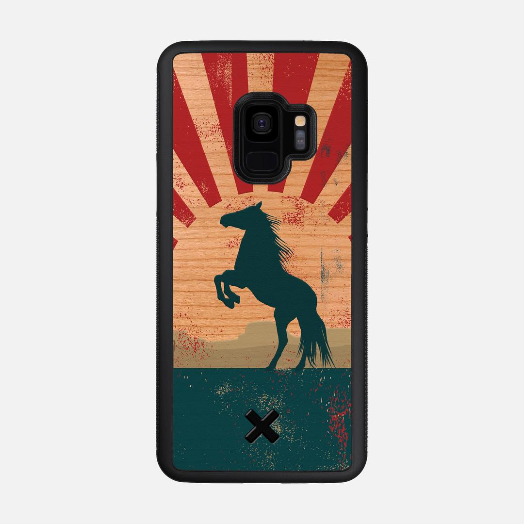 Mustang Case for the Samsung Galaxy S9 featuring a UV Printed Cherry Wood backer with the Keyway X Mark#Phone Model_Galaxy S9