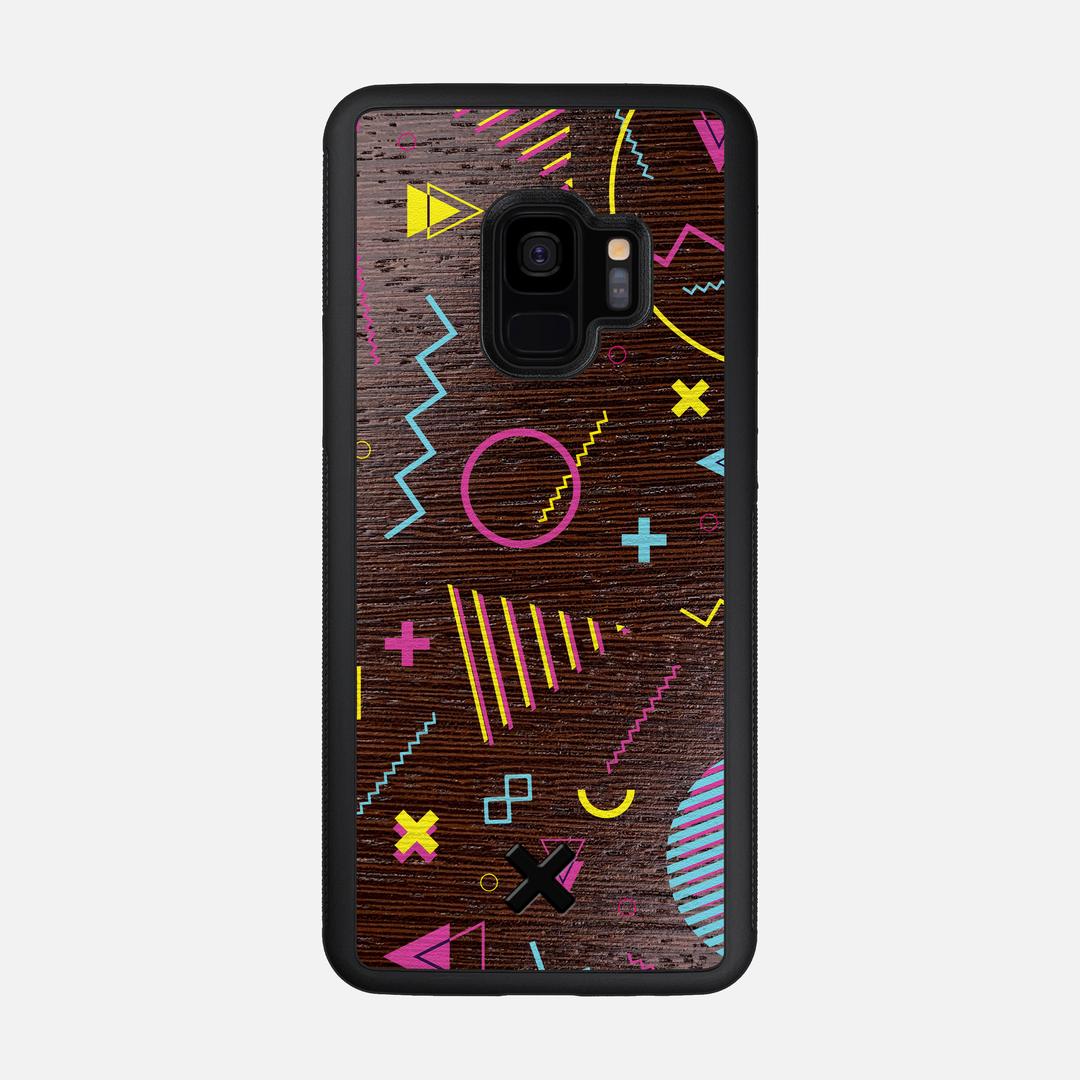 Neon Case for the Samsung Galaxy S9 featuring a UV Printed Wenge Wood backer with the Keyway X Mark#Phone Model_Galaxy S9