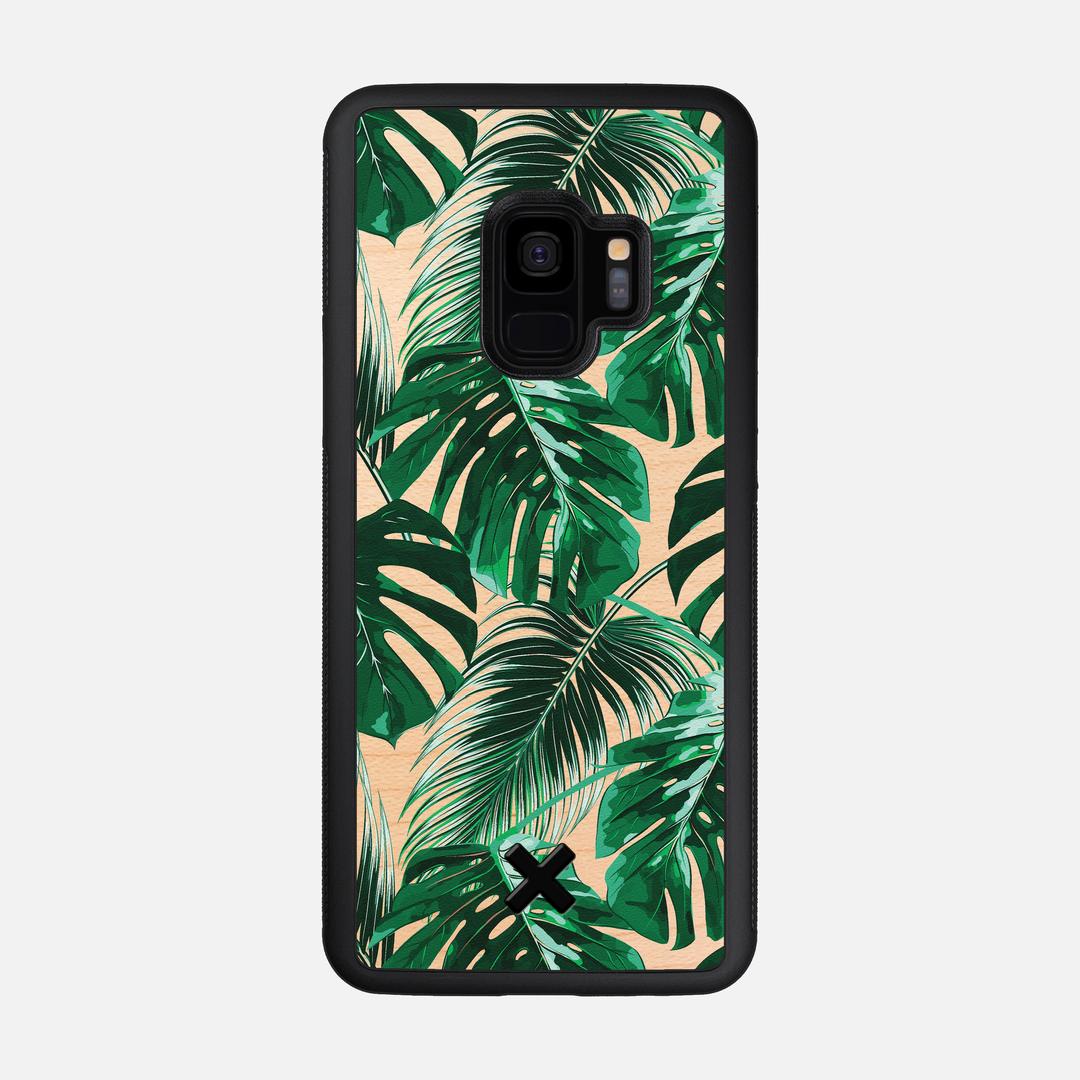Palm Case for the Samsung Galaxy S9 featuring a UV Printed Maple Wood backer with the Keyway X Mark#Phone Model_Galaxy S9