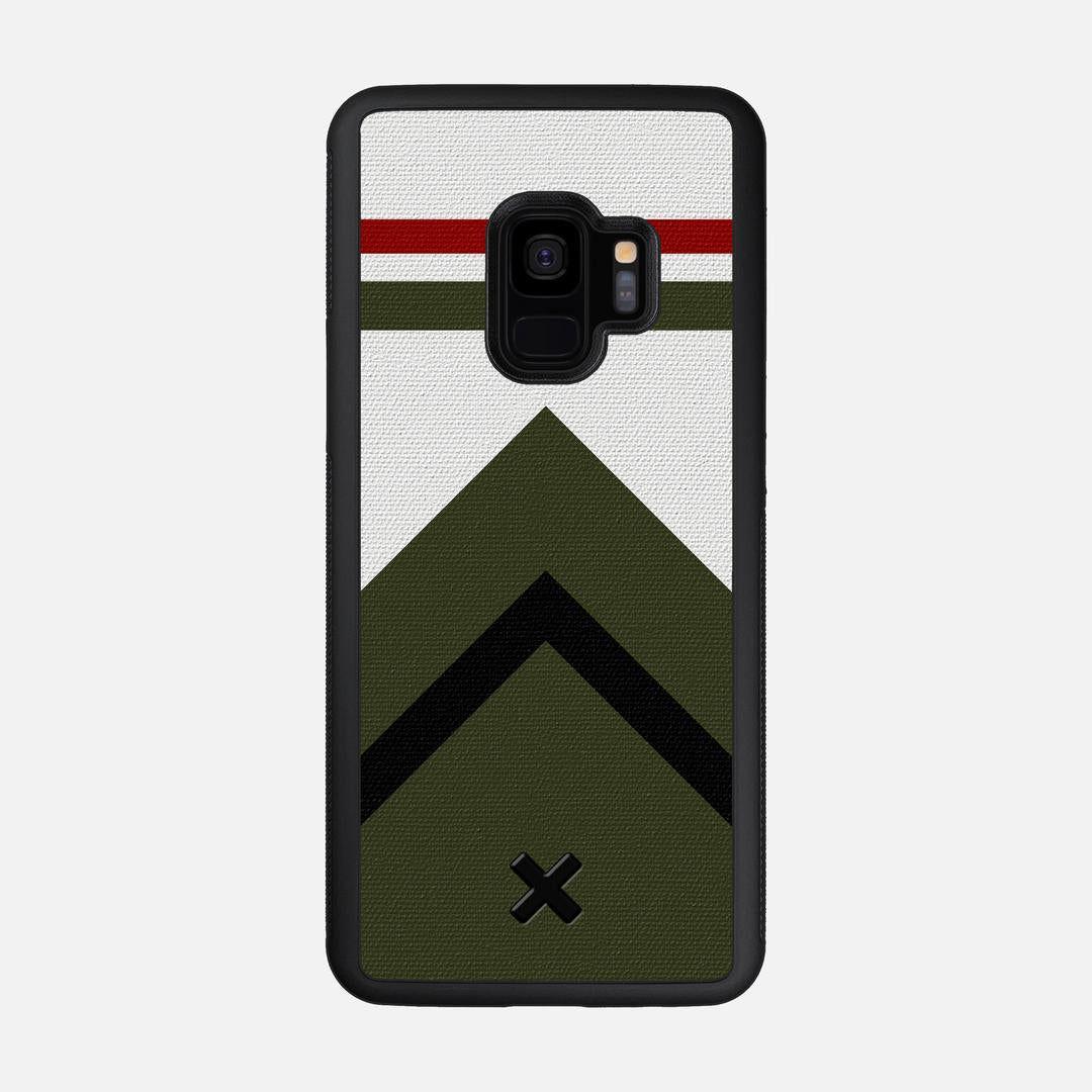 Peak Case for the Samsung Galaxy S9 featuring a UV Printed Cotton Canvas backer with the Keyway X Mark#Phone Model_Galaxy S9