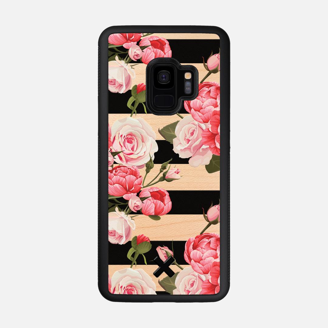 Peony Case for the Samsung Galaxy S9 featuring a UV Printed Maple Wood backer with the Keyway X Mark#Phone Model_Galaxy S9
