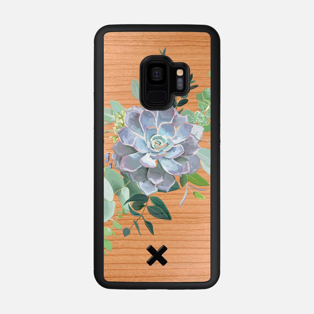 Pollux Case for the Samsung Galaxy S9 featuring a UV Printed Cherry Wood backer with the Keyway X Mark#Phone Model_Galaxy S9
