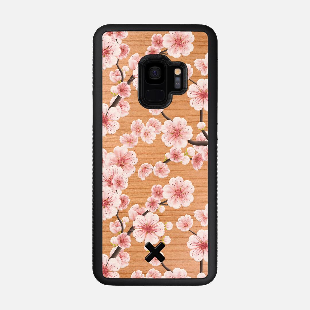 Sakura Case for the Samsung Galaxy S9 featuring a UV Printed Cherry Wood backer with the Keyway X Mark#Phone Model_Galaxy S9