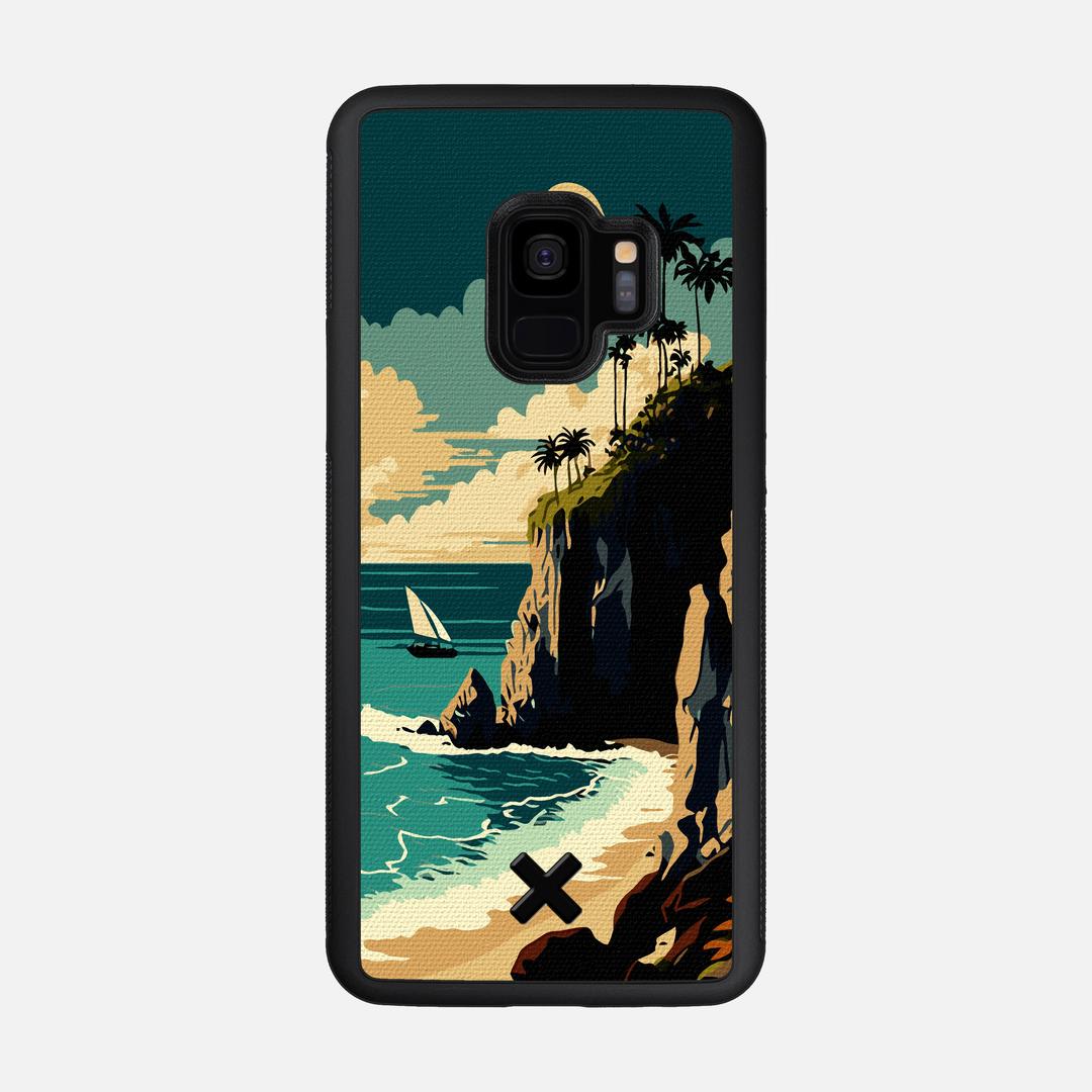 Seaside Case for the Samsung Galaxy S9 featuring a UV Printed Cotton Canvas backer with the Keyway X Mark#Phone Model_Galaxy S9
